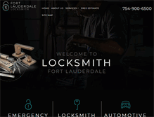 Tablet Screenshot of fortlauderdalelocksmith.us